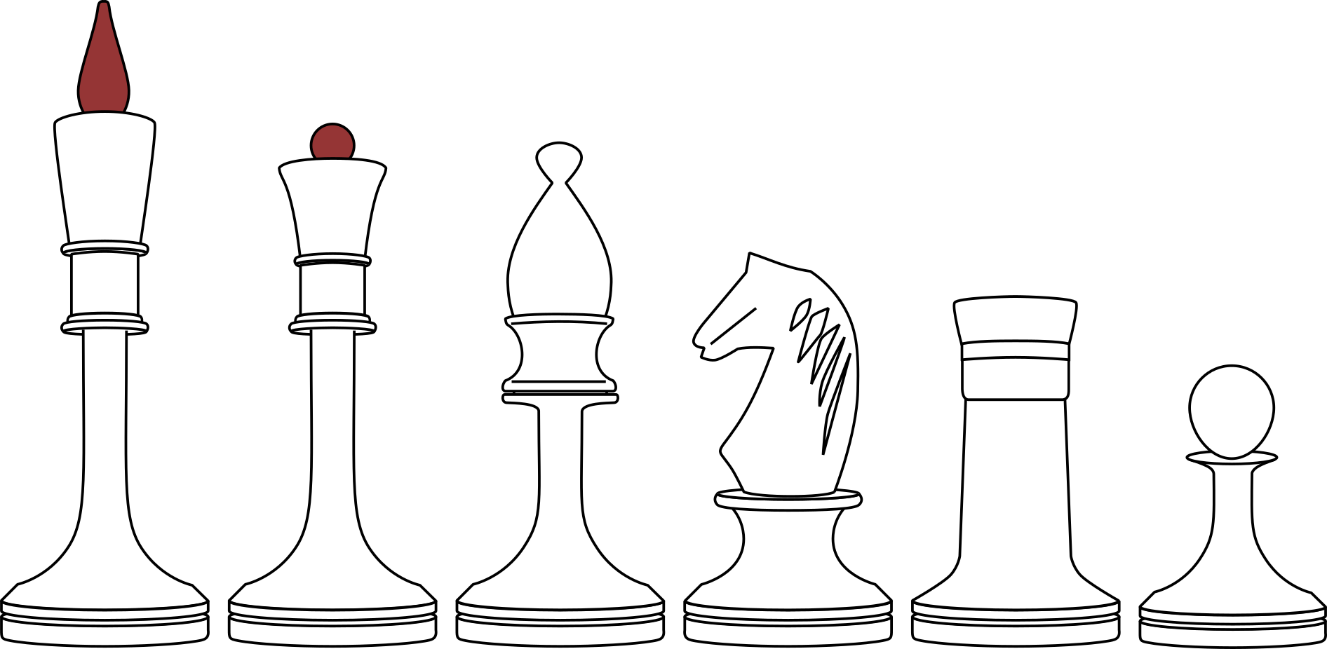 A cartoon of Averbakh chessmen.