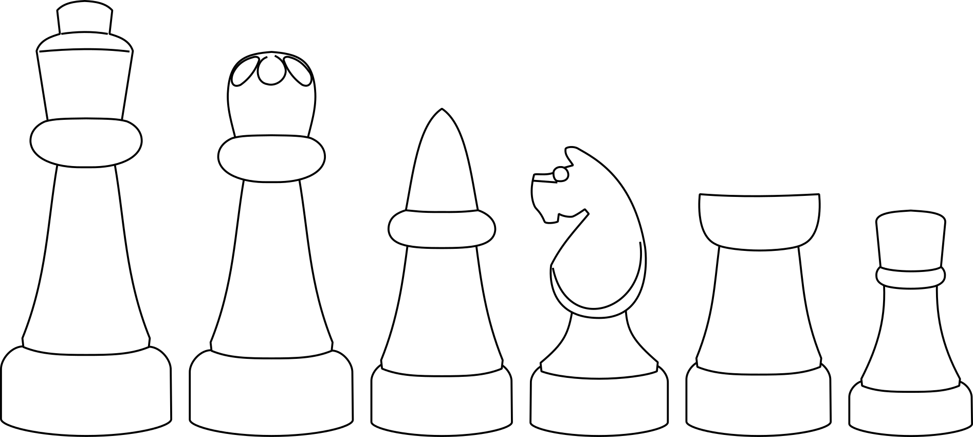 A cartoon of Bundesform chessmen.