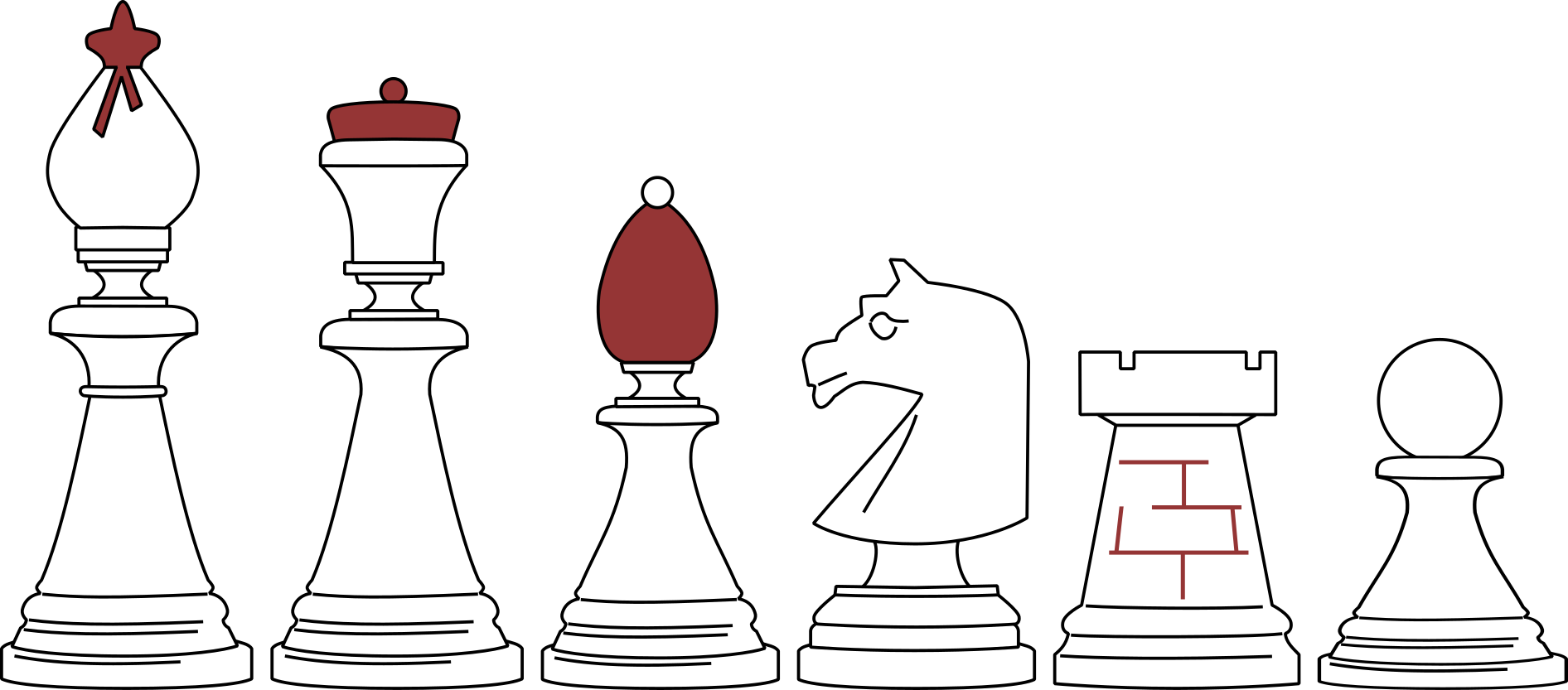 A cartoon of Česká Klubovka chessmen.