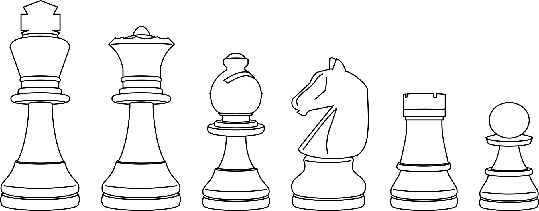 A cartoon of Chavet chessmen.