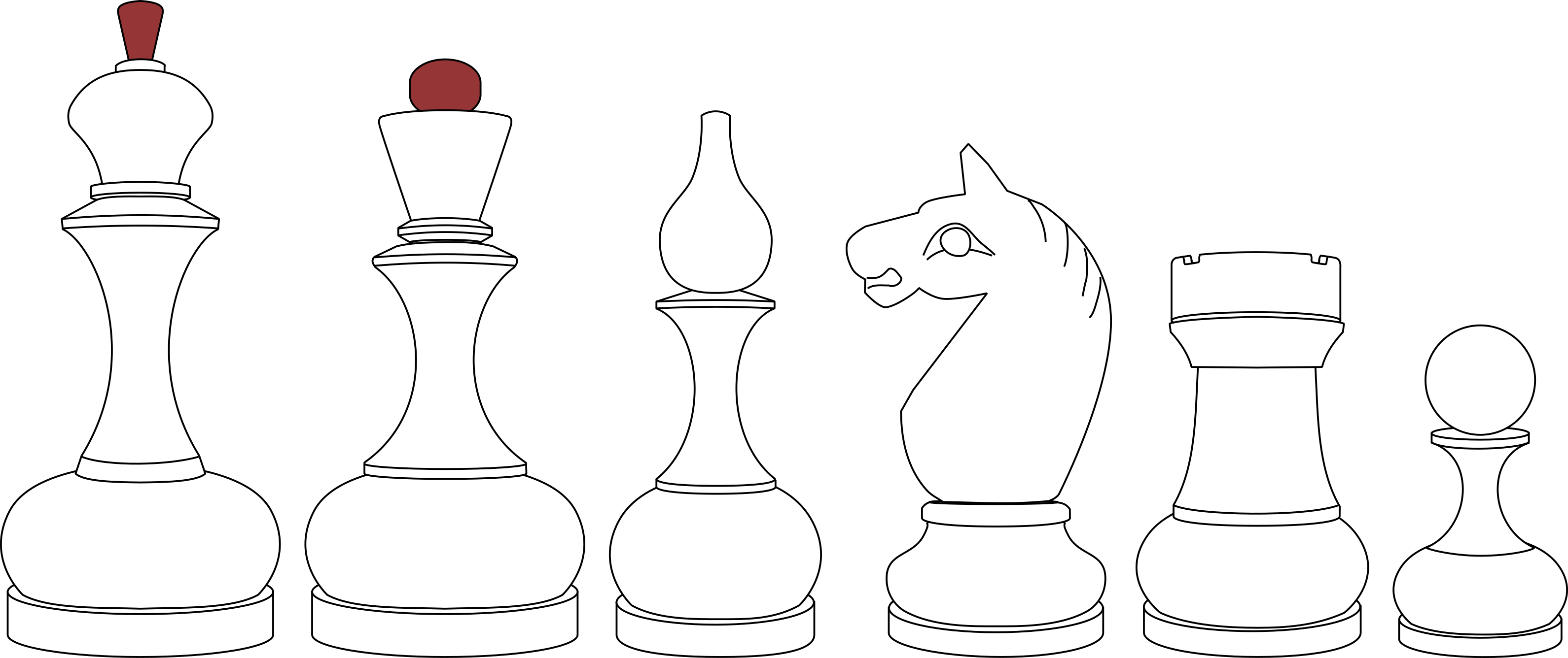 A cartoon of Grandmaster chessmen.