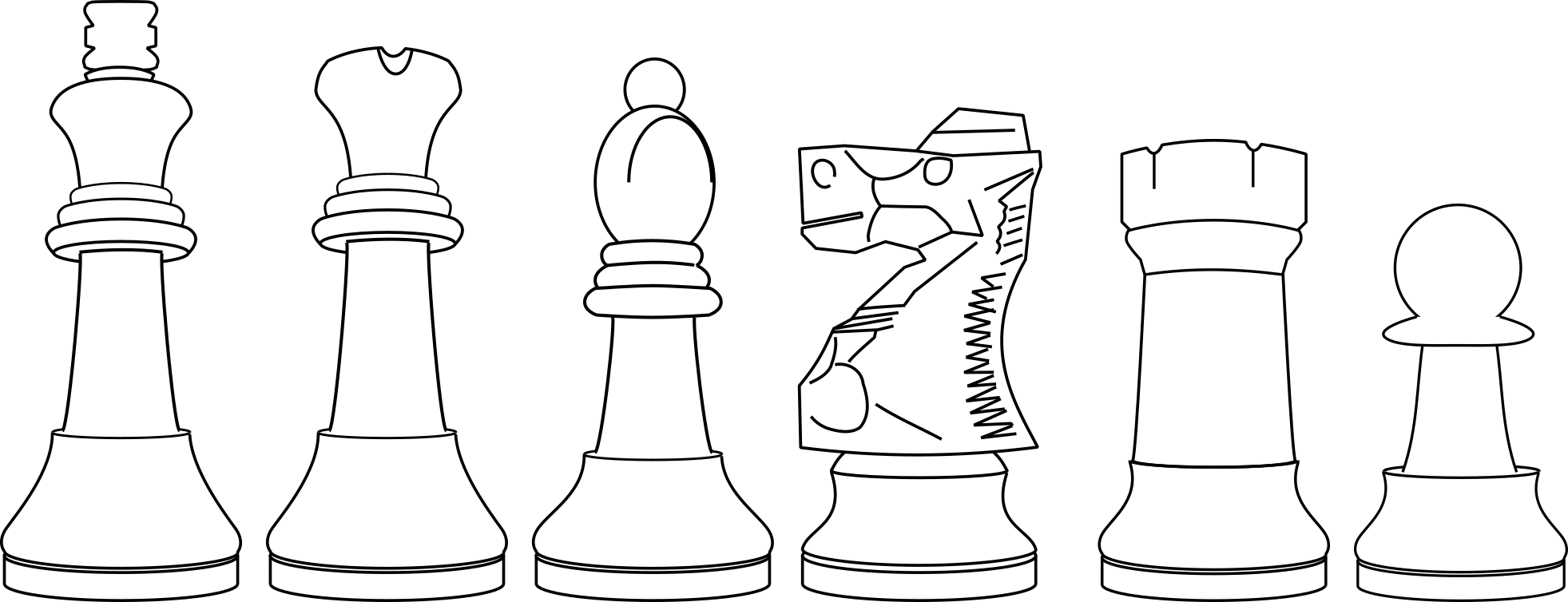 A cartoon of Indajesa Staunton chessmen.