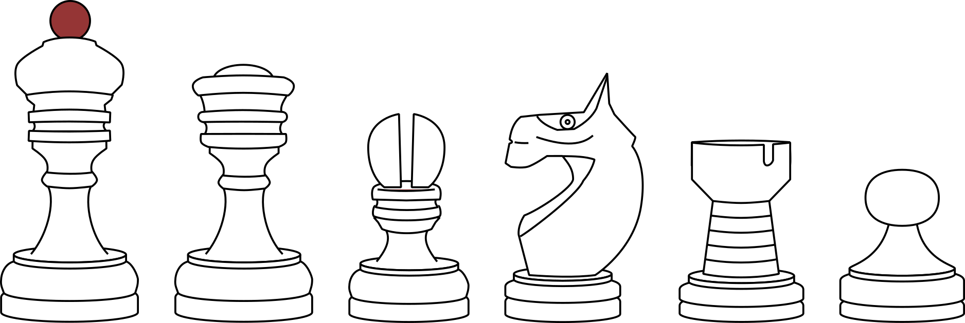 A cartoon of Knubbel chessmen.