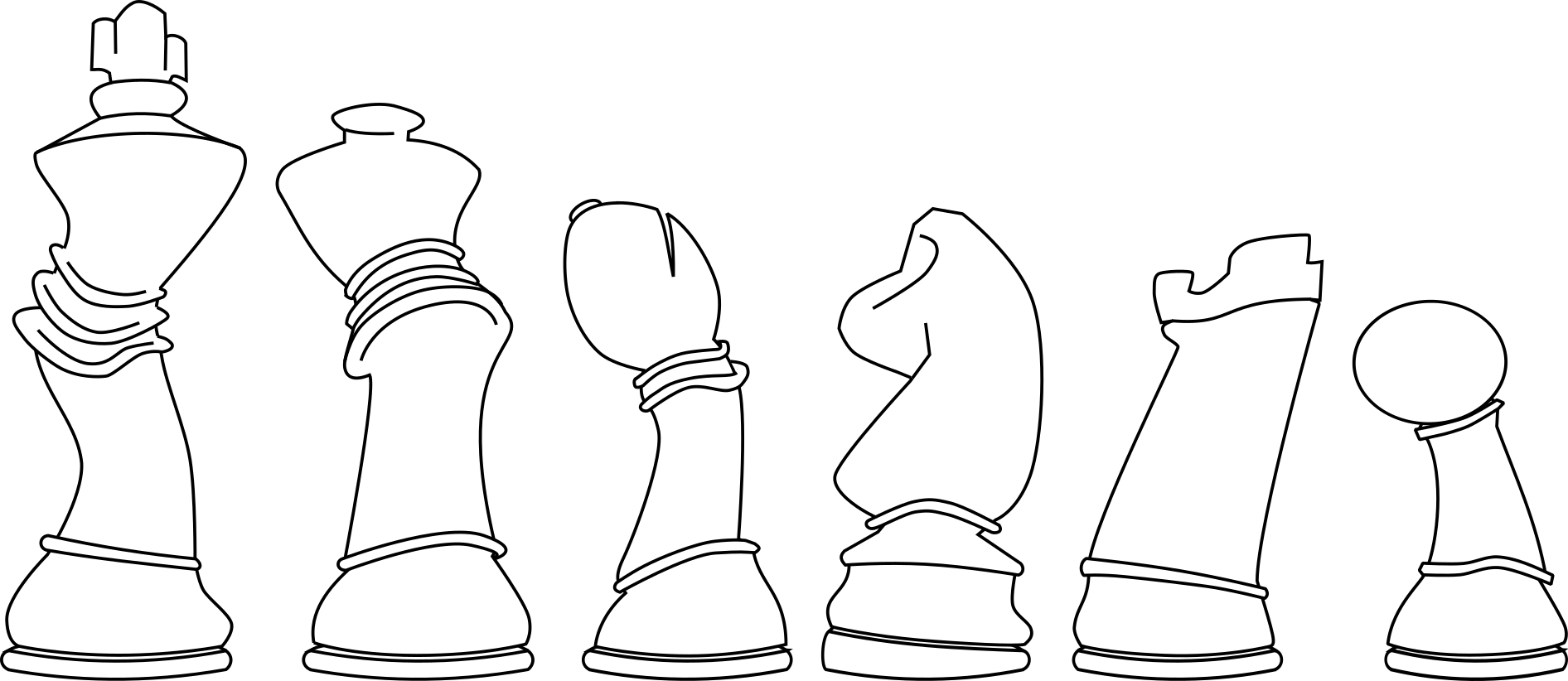 A cartoon of Louis Vuitton chessmen.