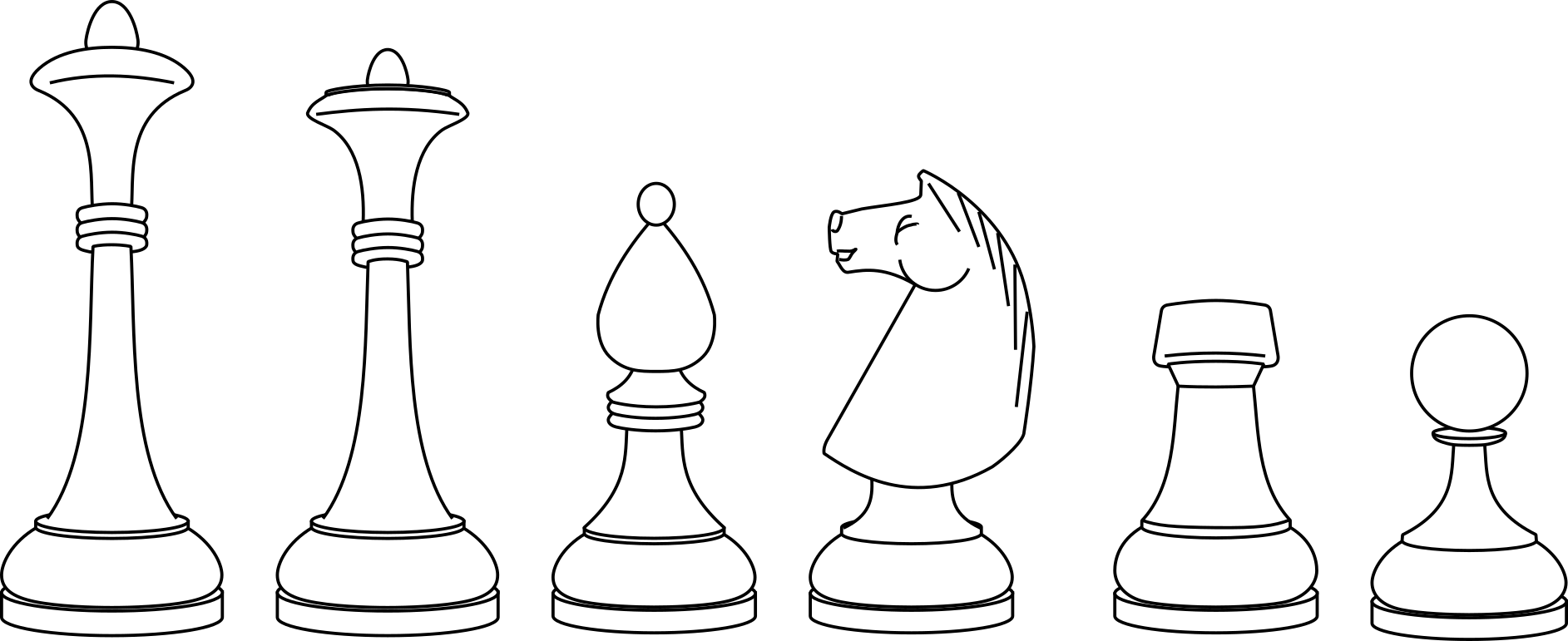 A cartoon of Belarusian Mushroom chessmen.