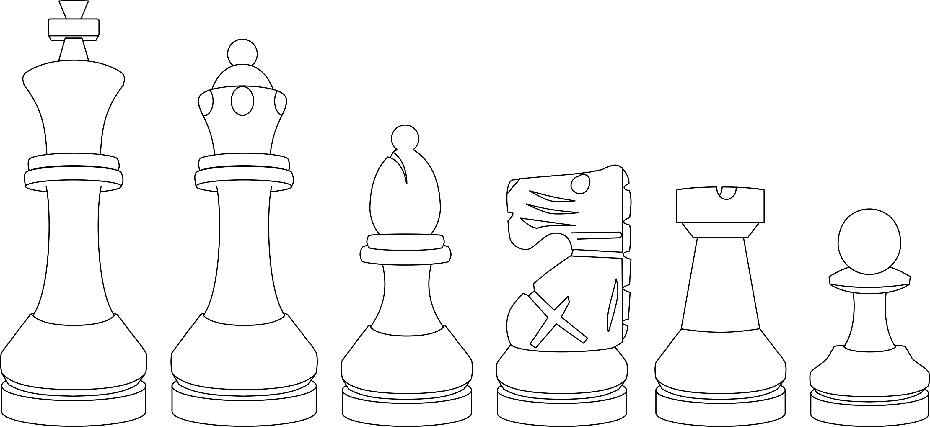 A cartoon of Petrópolis chessmen.