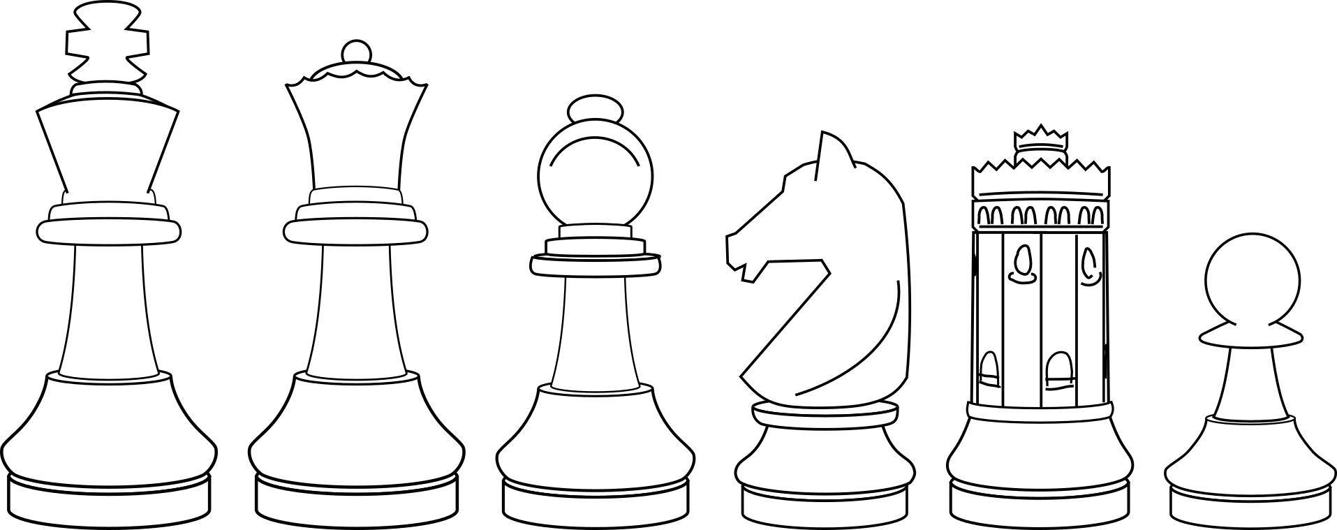 A cartoon of Seville 87 chessmen.