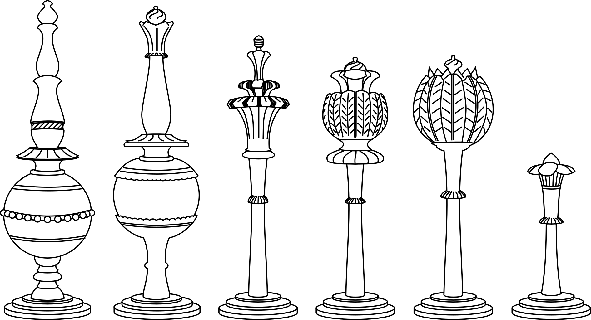 A cartoon of 'Turkish' chessmen.