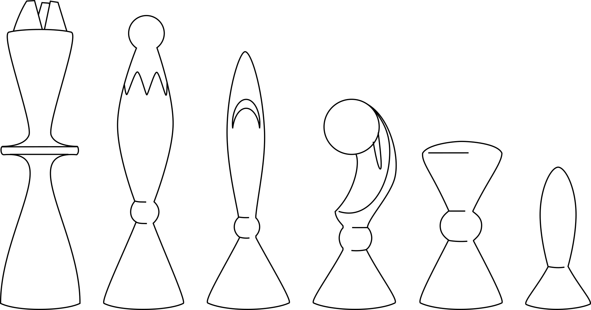 A cartoon of ANRI Universum chessmen.