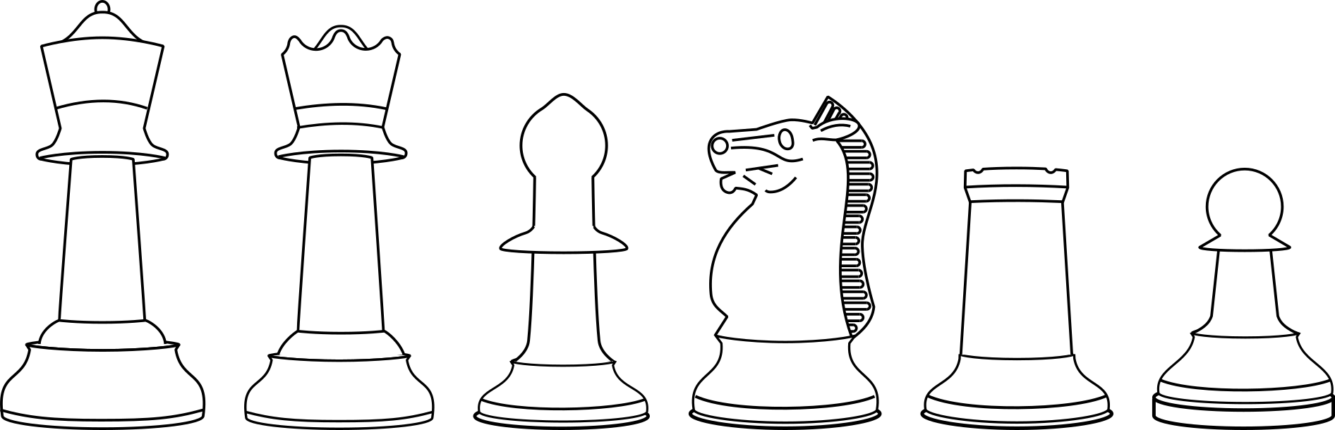 A cartoon of Varna chessmen.