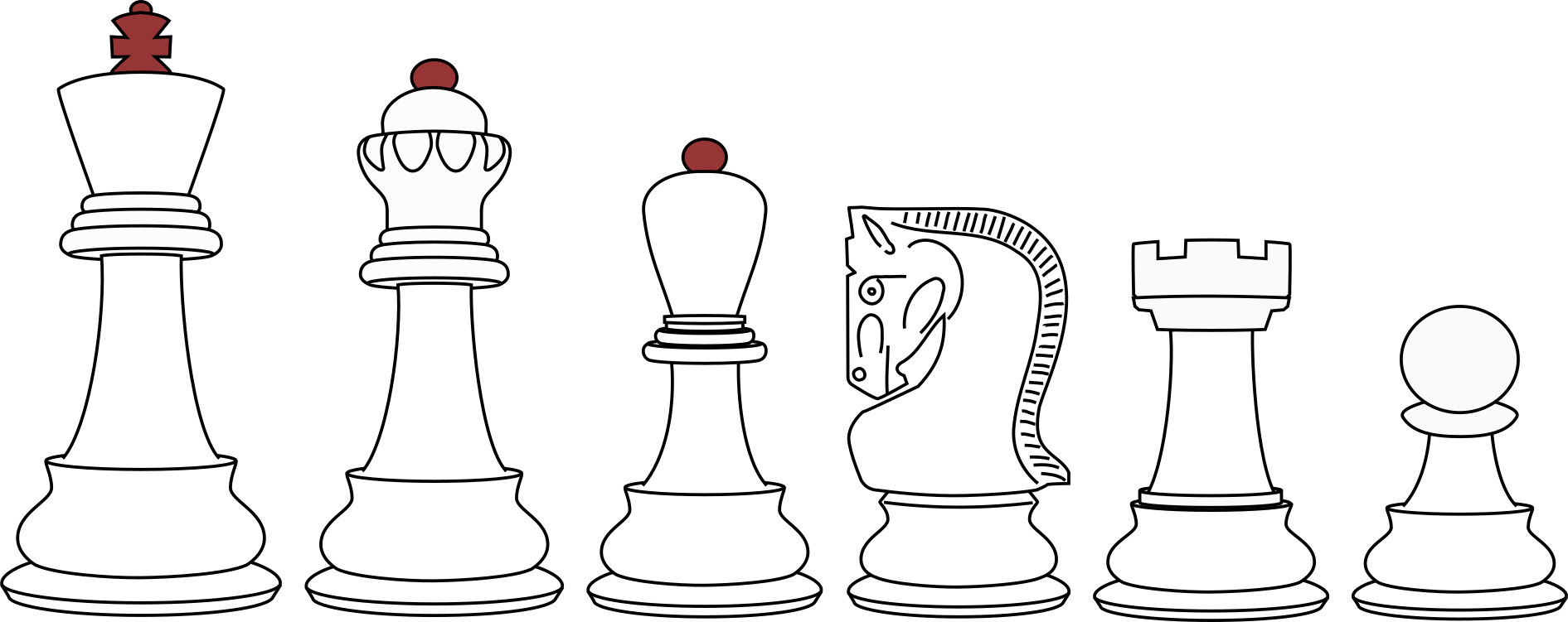 A cartoon of Zagreb chessmen.